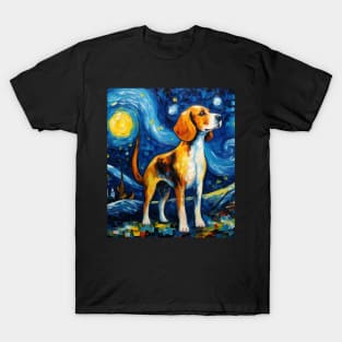 Beagle in The Starry Night style T-Shirt